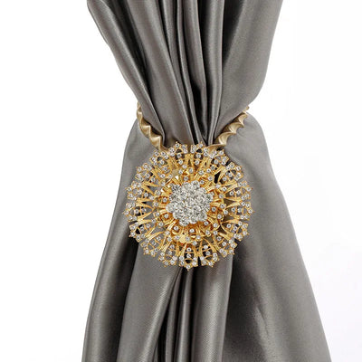 Diamond-Inspired Design Magnetic Decorative Curtain Clips