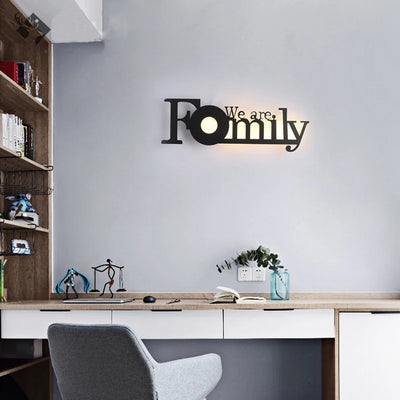 Modern Acrylic LED Wall Lamp – 18W Wall-Mounted Letter Light