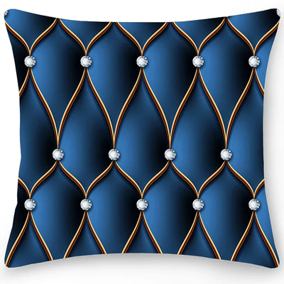 Double Sided Crystal Printed Geometric Pillowcase