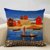 African National Style Oil Painting Cushion Cover