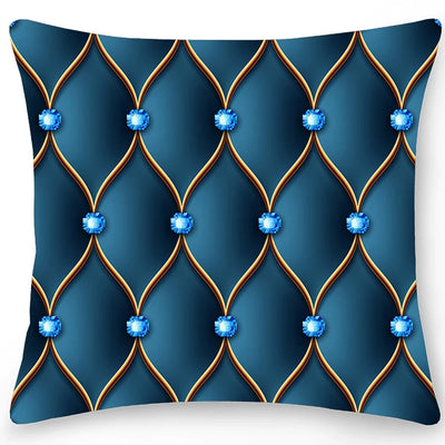 Double Sided Crystal Printed Geometric Pillowcase