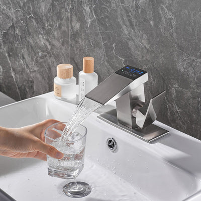 Digital LCD Bathroom Basin Faucet