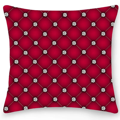 Double Sided Crystal Printed Geometric Pillowcase