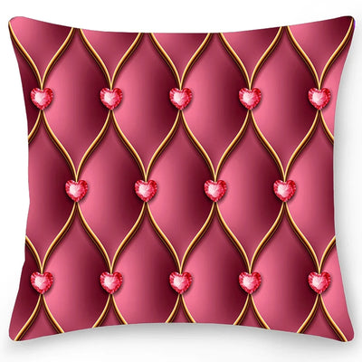 Double Sided Crystal Printed Geometric Pillowcase