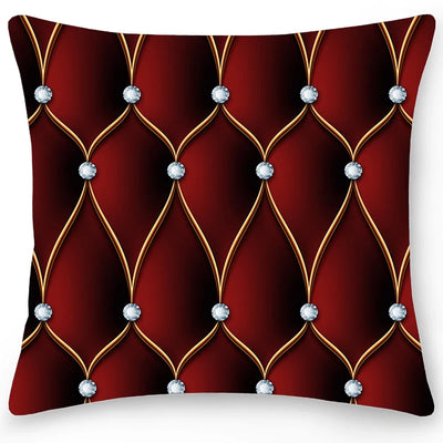 Double Sided Crystal Printed Geometric Pillowcase