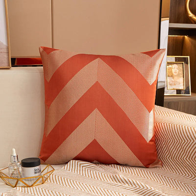 Bronzing Geometric Sofa Throw Decorative Pillow cover