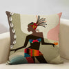 Fashion African Ladies Decorative Pillow Case