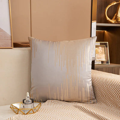 Bronzing Geometric Sofa Throw Decorative Pillow cover