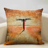 African National Style Oil Painting Cushion Cover