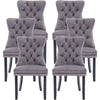 Velvet Tufted Dining Chairs Set of 6