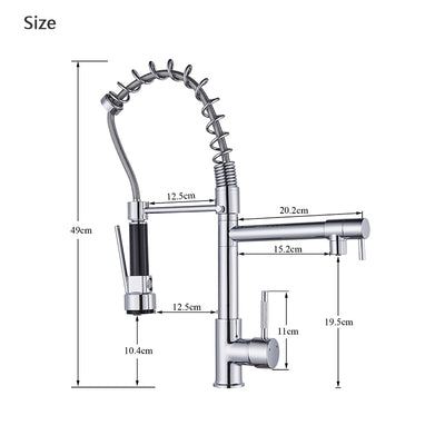 Spring Faucet Crane Tap With Dual Spout