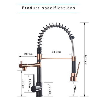 Spring Faucet Crane Tap With Dual Spout