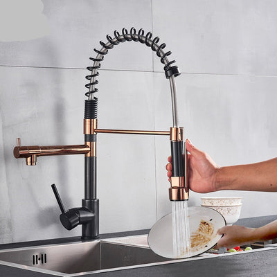 Spring Faucet Crane Tap With Dual Spout