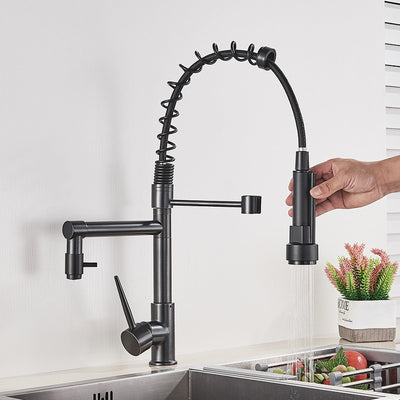 Spring Faucet Crane Tap With Dual Spout