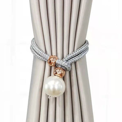 Hanging Pearl Curtain Tieback Clip