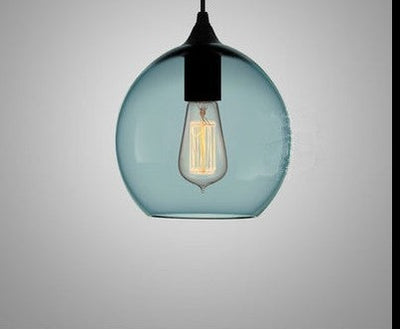 Crystal Blue Glass Hanging Lighting