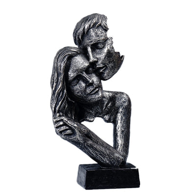 Kissing Couple Abstract Sculpture