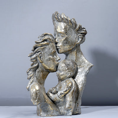 Kissing Couple Abstract Sculpture