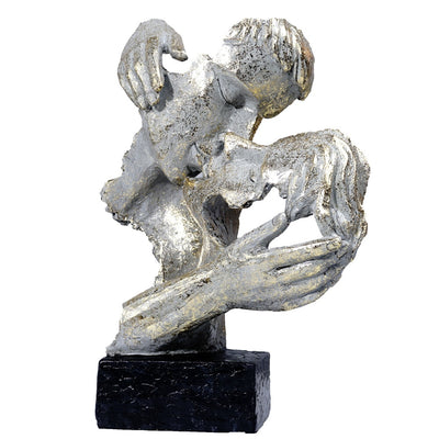 Kissing Couple Abstract Sculpture