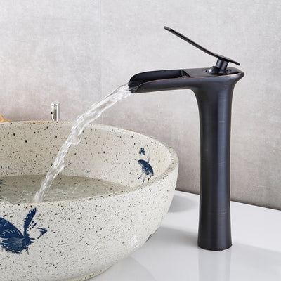 Hot & Cold Mixer Antique Waterfall Faucet