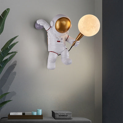 Astronaut Moon Wall Lamp - Vanity Home