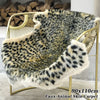 Leopard  Printed Furry Area Rug